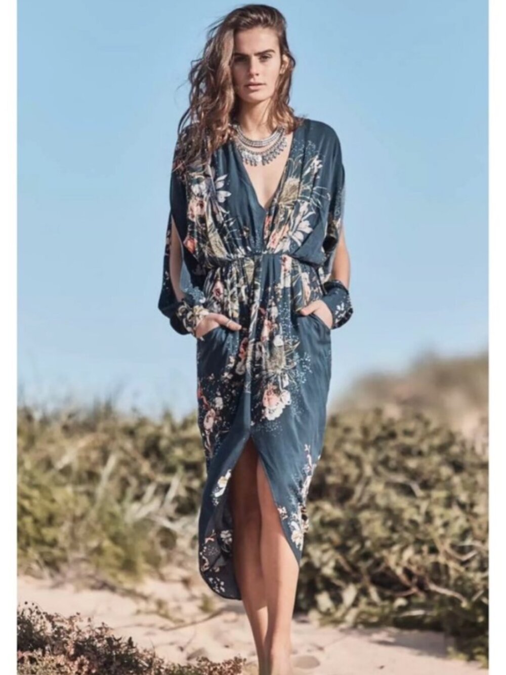 Jaase Blonde Secret Garden Floral Dress